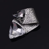 Vintage Geometric Glass Brooch Pins for Women