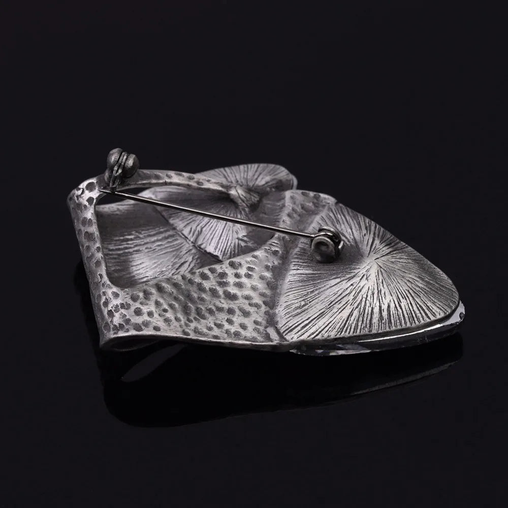 Vintage Geometric Glass Brooch Pins for Women