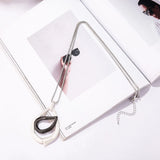 Vintage Geometric Collar Necklace Long Chains Pendants Costume Jewelry for Women