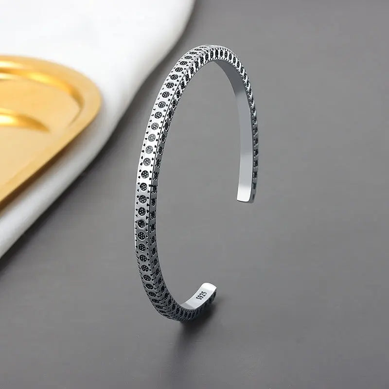 Vintage Geometric Cuff Charm Bracelet & Bangle For Women Men