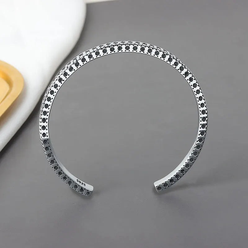 Vintage Geometric Cuff Charm Bracelet & Bangle For Women Men