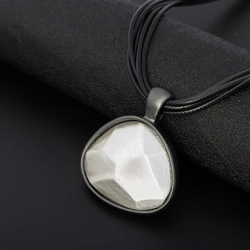 Vintage Geometric Pendants Goth Chokers Collar Necklace