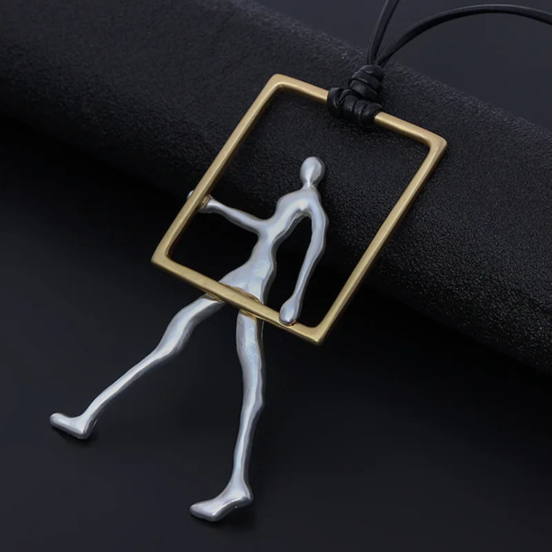 Vintage Geometric Collares Necklace for Women