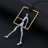 Vintage Geometric Collares Necklace for Women
