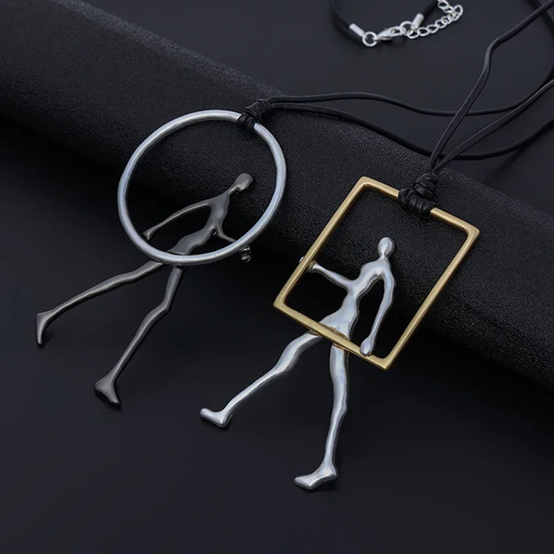 Vintage Geometric Collares Necklace for Women