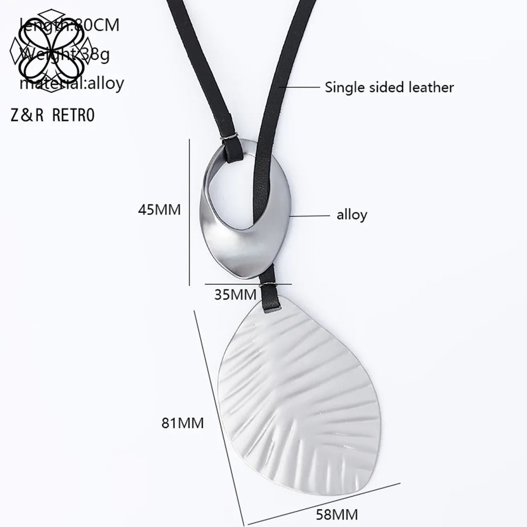 Vintage Geometric Suspension Pendants Collare Necklace Goth Jewelry