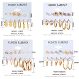 Vintage Geometric Women's Earrings Set