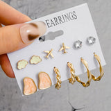 Vintage Geometric Women's Earrings Set