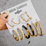 Vintage Geometric Women's Earrings Set