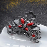 Vintage Crystal Flower Hair Claws Wedding Hair Clips Women Hair Jewelry