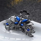 Vintage Crystal Flower Hair Claws Wedding Hair Clips Women Hair Jewelry
