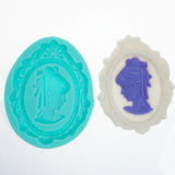 Vintage Girl Photo Frame Aroma Candle Mold