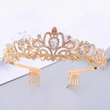 Vintage Rhinestone Crown Princess Hair Accessories