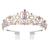 Vintage Rhinestone Crown Princess Hair Accessories