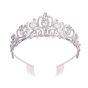 Vintage Rhinestone Crown Princess Hair Accessories