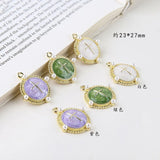 Vintage Glitter Enamel DIY Charms Oil Drop Earring Necklace Pendants