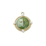 Vintage Glitter Enamel DIY Charms Oil Drop Earring Necklace Pendants