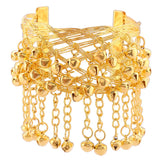 Vintage Bell Tassel Pendant Arm Band Bracelet Bangles For Women