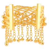 Vintage Bell Tassel Pendant Arm Band Bracelet Bangles For Women