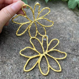 Vintage Flower Stud Earrings for Party