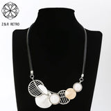 Vintage Silver Collar Necklace for Women