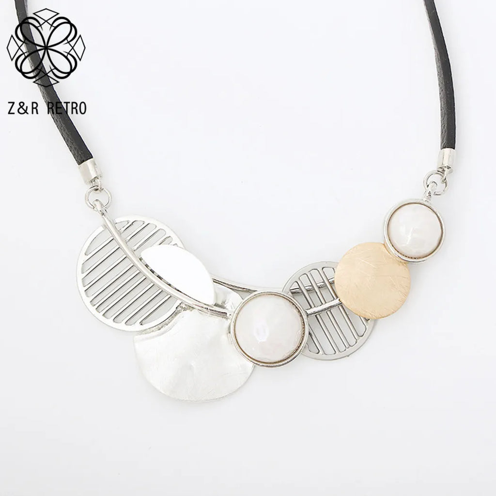 Vintage Silver Collar Necklace for Women