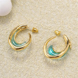 Vintage Plated Resin Metal Cuff Earring Phoenix Bird Unique Style