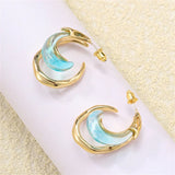 Vintage Plated Resin Metal Cuff Earring Phoenix Bird Unique Style