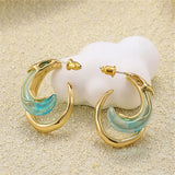 Vintage Plated Resin Metal Cuff Earring Phoenix Bird Unique Style