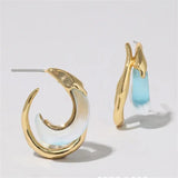 Vintage Plated Resin Metal Cuff Earring Phoenix Bird Unique Style