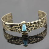 Vintage Silver Plated Tribal Eagle Bracelets for Women Men