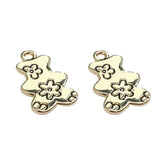 Vintage Silver Angel Bear Love Heart Pendant DIY Earrings Necklace Jewelry
