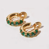 Vintage Non Pierced Clip-on Hoop Earrings for Women