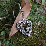 Vintage Goth Mushroom Pendant Keychain For Woman