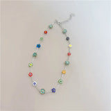 Vintage Gothic Acrylic Ball Choker Necklace for Girls