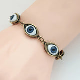 Vintage Gothic Demon Eyes Bracelet Evil Eye Bracelets For Women Metal