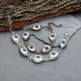 Vintage Gothic Demon Eyes Bracelet Evil Eye Bracelets For Women Metal