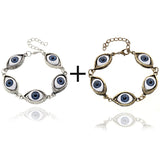 Vintage Gothic Demon Eyes Bracelet Evil Eye Bracelets For Women Metal