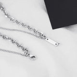 Vintage Gothic Hollow Cross Pendant Necklace For Men Women