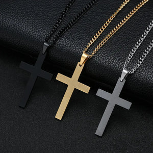 Vintage Gothic Cross Necklace Street Style Punk Jewelry