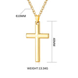 Vintage Gothic Cross Necklace Street Style Punk Jewelry