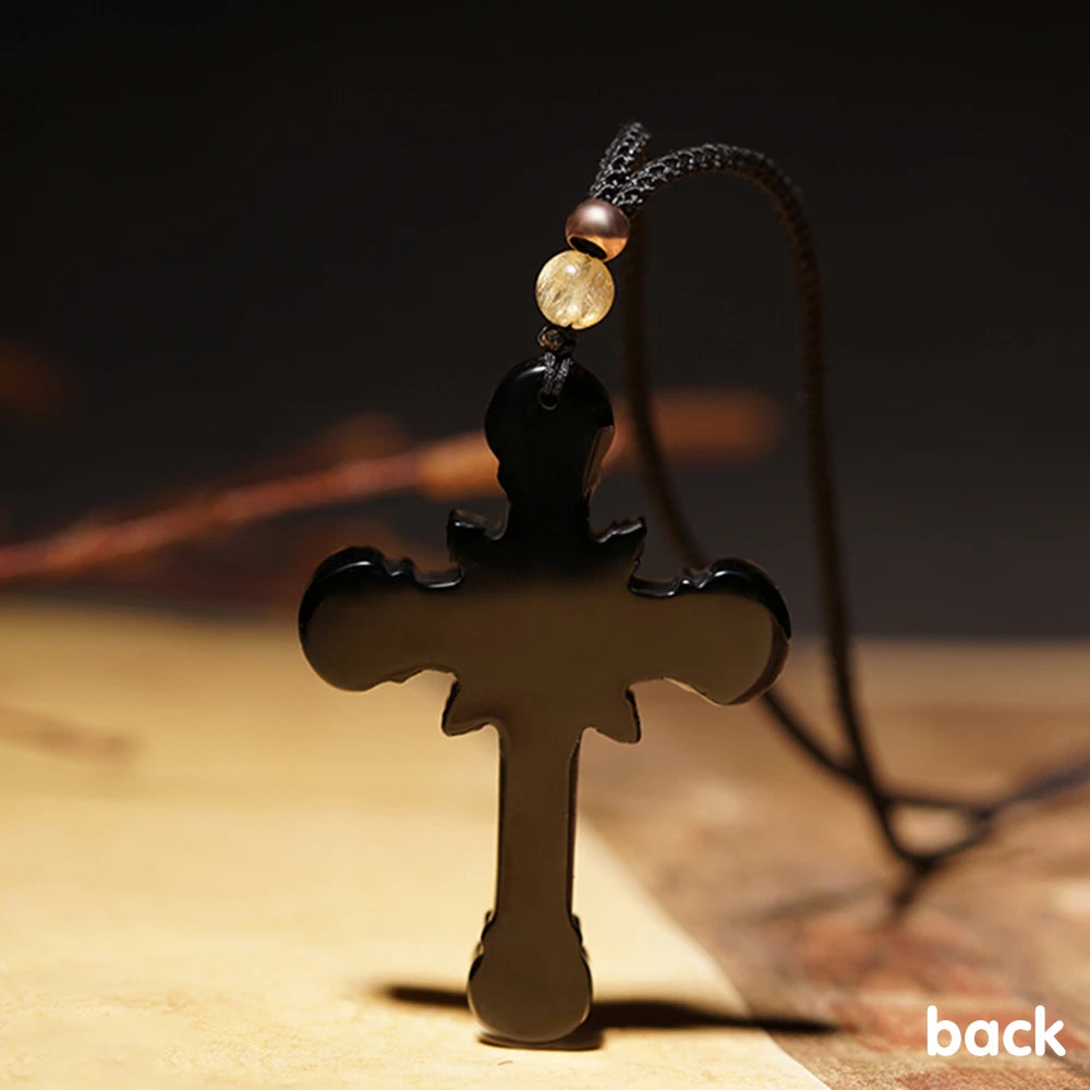 Vintage Gothic Pendants Cross Necklace Unusual Chain Punk Jewelry