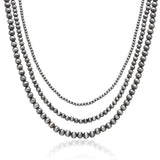 Vintage Grey-Pearl Beads Necklace Choker Western Necklace Jewelry Navajo Pearl