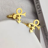 Vintage Guitar Symbol Cufflinks Men's Stainless Steel Personalized Jewelry