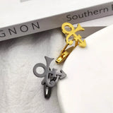 Vintage Guitar Symbol Cufflinks Men's Stainless Steel Personalized Jewelry