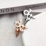 Vintage Guitar Symbol Cufflinks Men's Stainless Steel Personalized Jewelry