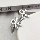 Vintage Guitar Symbol Cufflinks Men's Stainless Steel Personalized Jewelry
