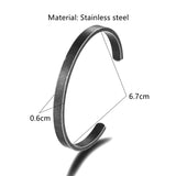 Vintage Gun Cuban Cuff Bracelet Mens Charm Stainless Steel Antique Bangle