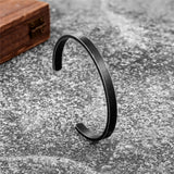 Vintage Gun Cuban Cuff Bracelet Mens Charm Stainless Steel Antique Bangle