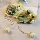Vintage Flower Hair Clips Hanfu Head Jewelry Hairgrip